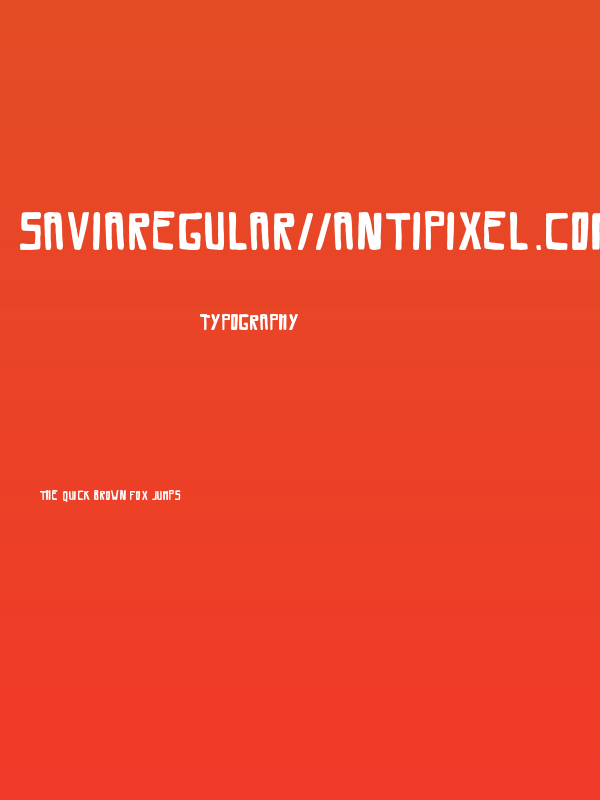 SaviaRegular//ANTIPIXEL.COM.AR Poster