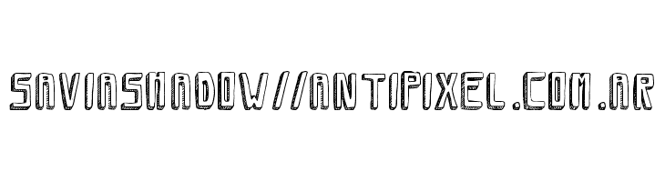 SaviaShadow//ANTIPIXEL.COM.AR  Frei Schriftart Herunterladen