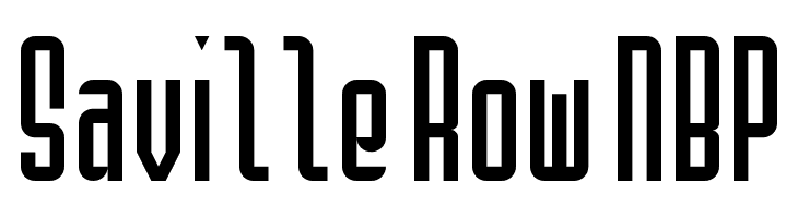 Saville Row NBP Font