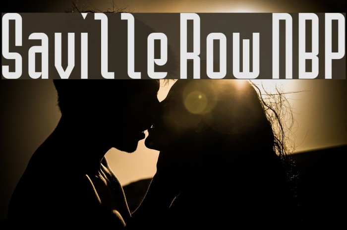 Saville Row NBP Font examples
