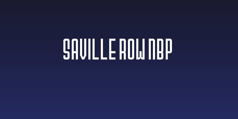 Saville Row NBP Social Header
