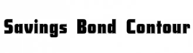 Savings Bond Contour  Frei Schriftart Herunterladen