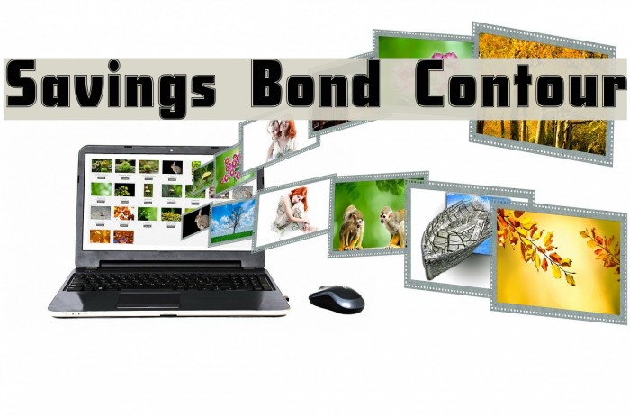 Savings Bond Contour Font examples