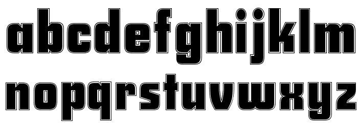Savings Bond Contour Font LOWERCASE