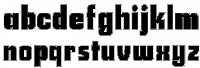 Savings Bond Contour Font LOWERCASE