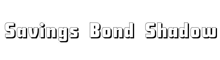 Savings Bond Shadow  Descarca Fonturi Gratis