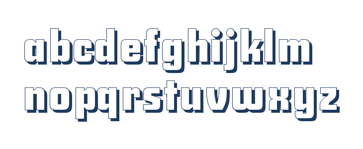 Savings Bond Shadow Lowercase