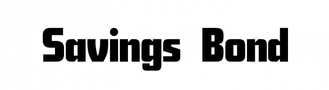 Savings Bond  免费字体下载