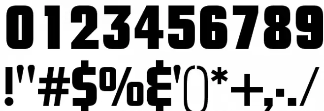 SavingsBond Font OTHER CHARS