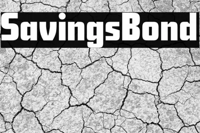 SavingsBond Font examples