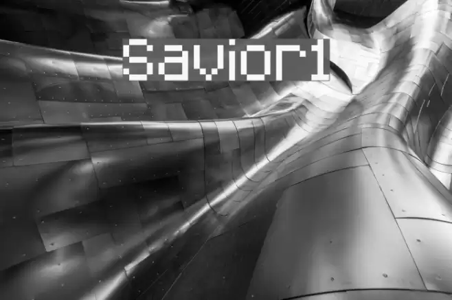 Savior1 Font examples