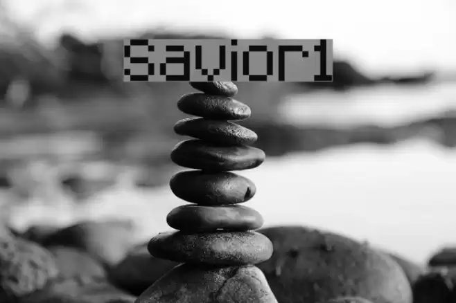 Savior1 Font examples
