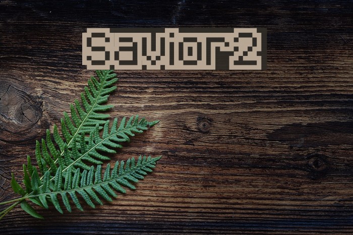 Savior2 Font examples