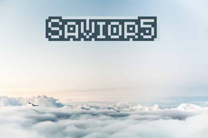 Savior5 Font examples