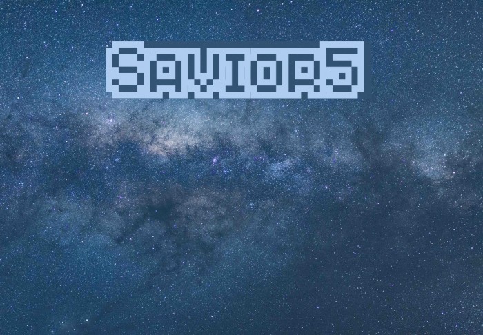 Savior5 Font examples