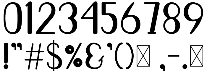 Savira Font OTHER CHARS