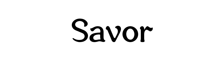 Savor Font