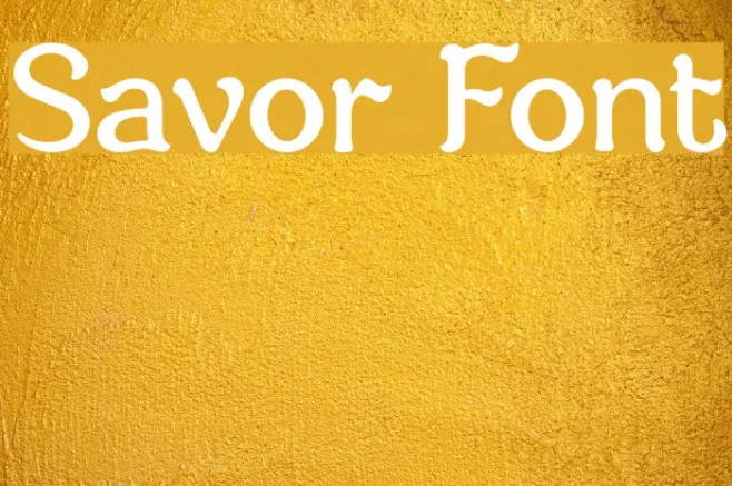Savor Example 2