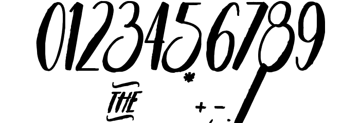 Savour&Pinacolada Font OTHER CHARS