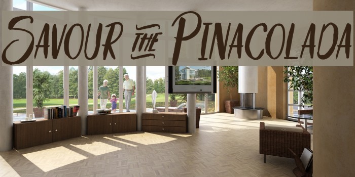 Savour&Pinacolada Font examples