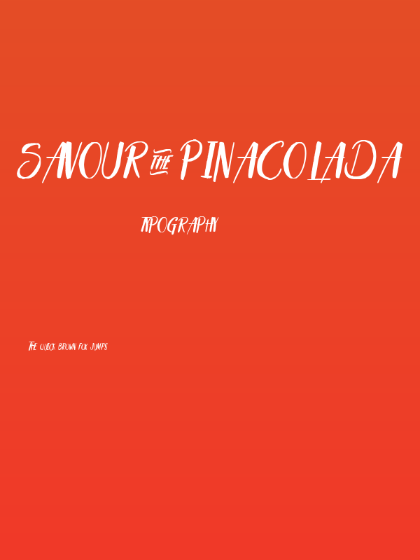 Savour&Pinacolada Poster
