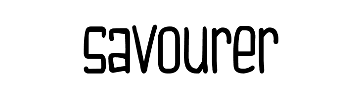 Savourer  Frei Schriftart Herunterladen