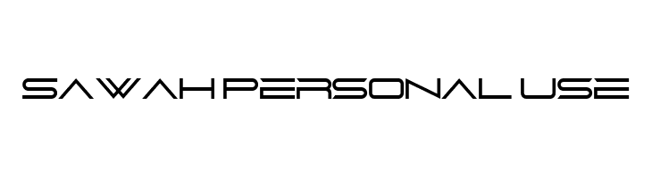 Sawah Personal Use  フリーフォントのダウンロード