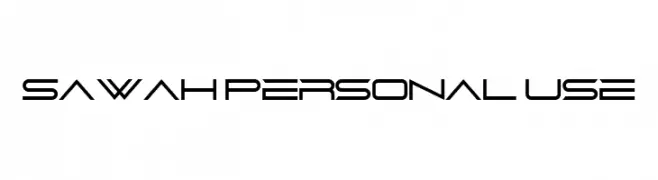 Sawah Personal Use  Frei Schriftart Herunterladen