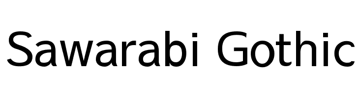 Sawarabi Gothic Font
