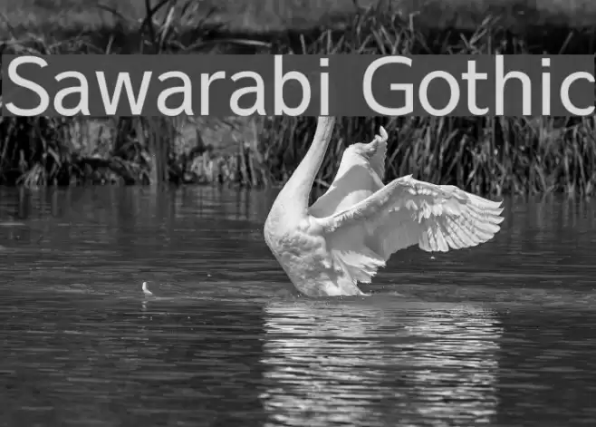 Sawarabi Gothic फ़ॉन्ट examples
