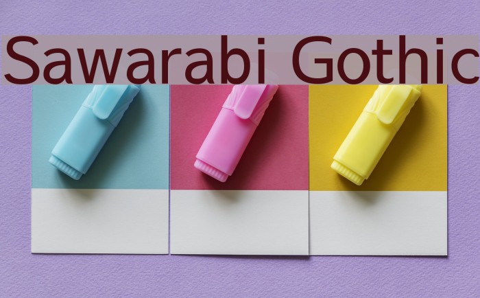 Sawarabi Gothic फ़ॉन्ट examples