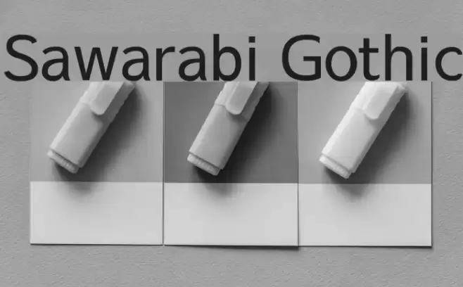 Sawarabi Gothic फ़ॉन्ट examples