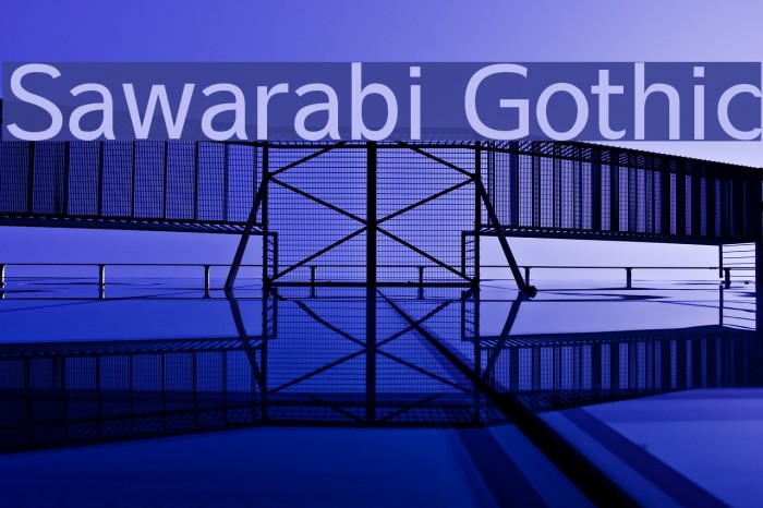 Sawarabi Gothic फ़ॉन्ट examples