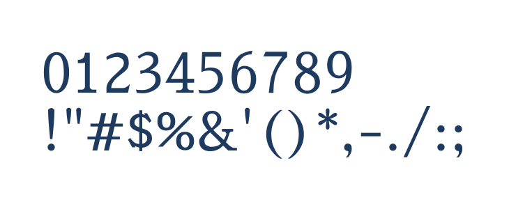 Sawarabi Mincho Medium Other Characters