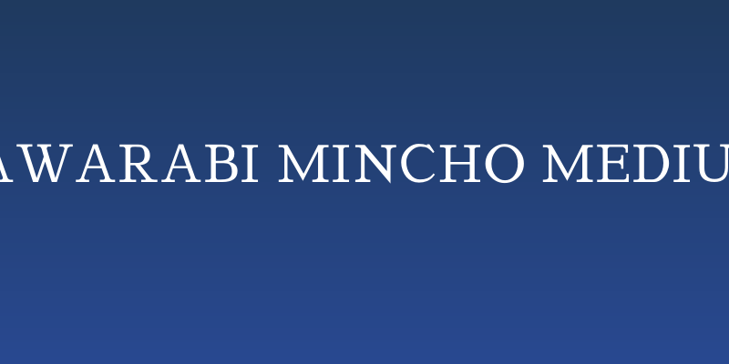 Sawarabi Mincho Medium Social Header