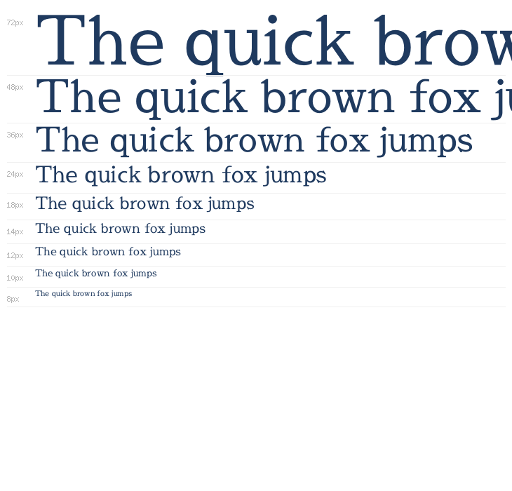 Sawarabi Mincho Medium Waterfall