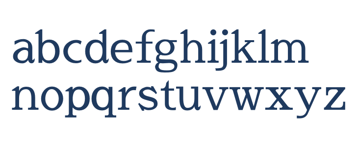 Sawarabi Mincho Medium Lowercase