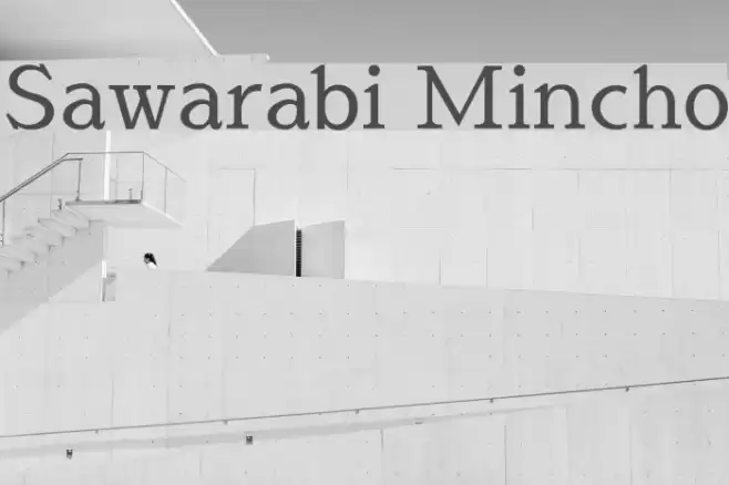 Sawarabi Mincho Font examples