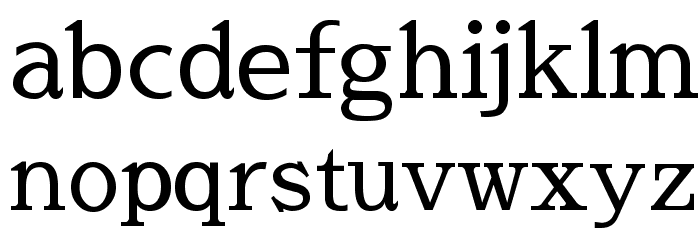 Sawarabi Mincho Font LOWERCASE