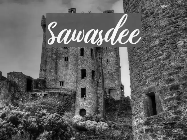 Sawasdee Font examples