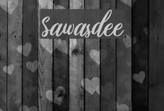 Sawasdee Font examples