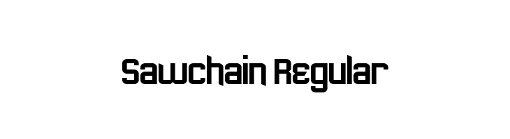 Sawchain Regular Font
