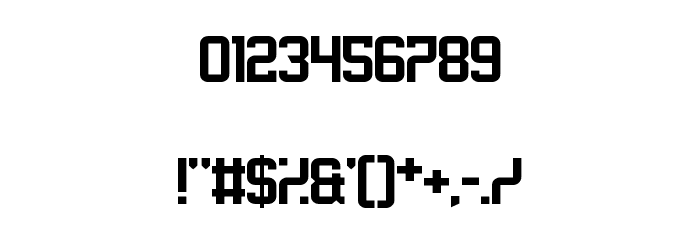 Sawchain Regular Font OTHER CHARS