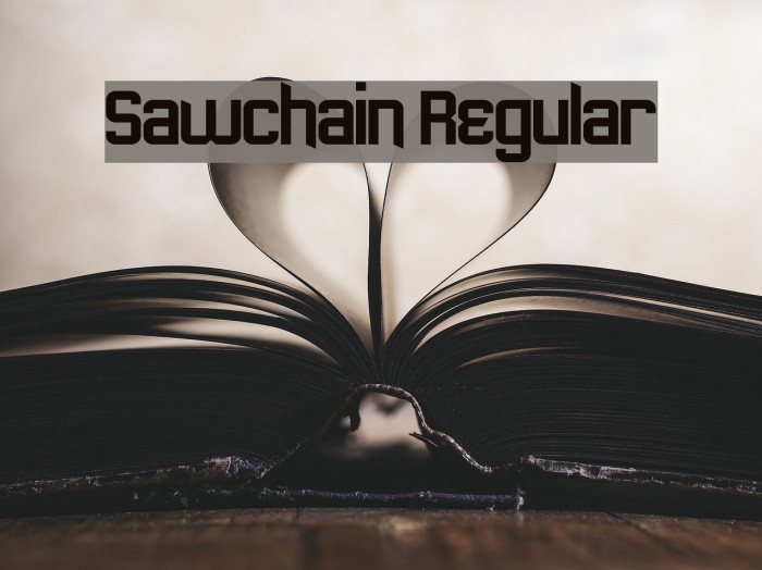 Sawchain Regular Font examples