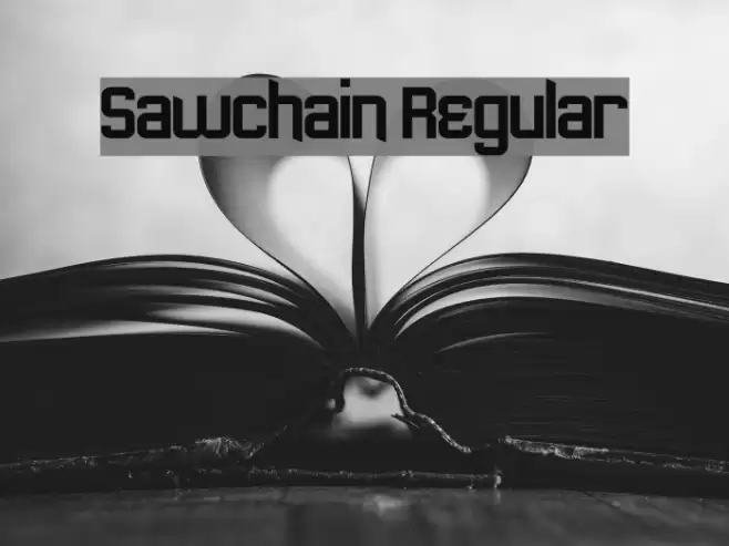 Sawchain Regular フォント examples