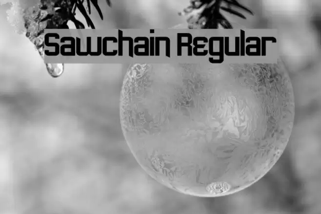 Sawchain Regular フォント examples