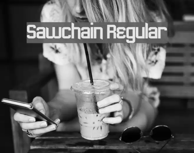 Sawchain Regular フォント examples