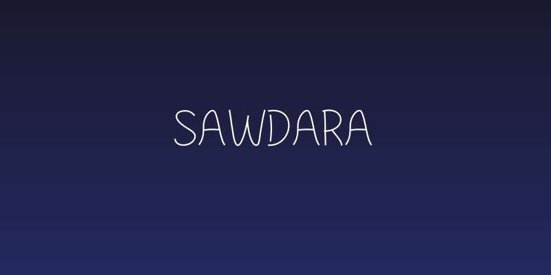 Sawdara Social Header