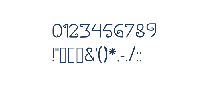 Sawung Regular Other Characters