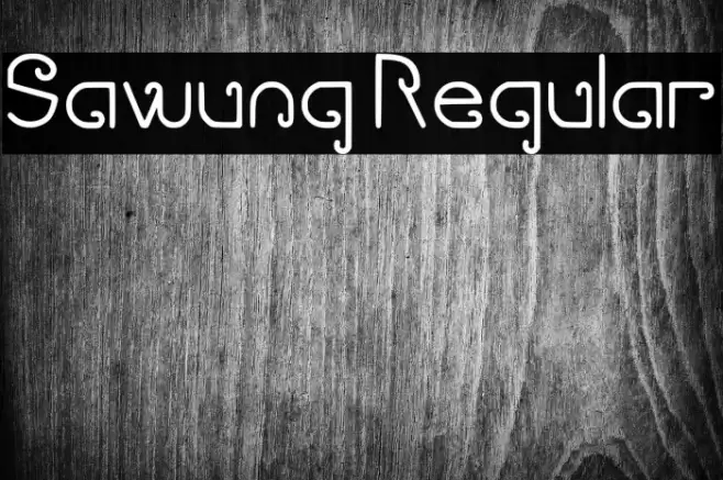 Sawung Regular Font examples
